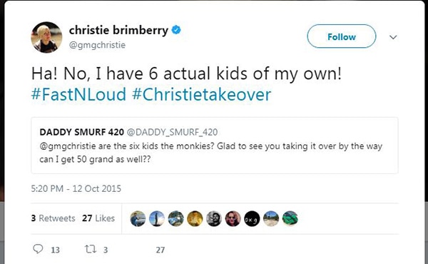 Christie Brimberry have Six Kids