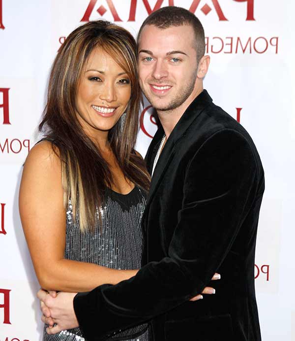 Image of Carrie Ann Inaba with her ex-partner Artem Chigvintsev,