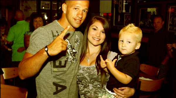 Image of Jay Paul Molinere with his wife Ashleigh Price Molinere and son Jaydin