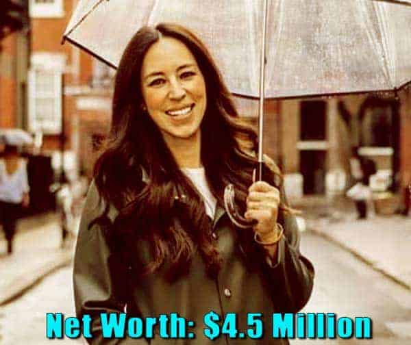 Image of TV Personality, Joanna Gaines net worth is $4.5 million