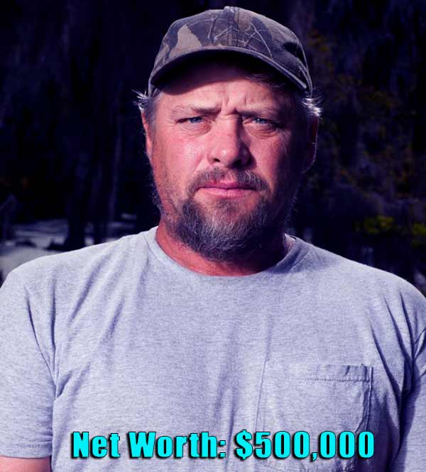 Image of Swamp People cast Junior Edwards and Willli Edwards net worth is $500,000