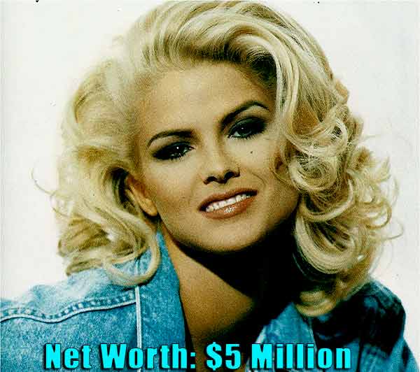 Image of TV Personality, Anna Nicole Smith net worth is $5 million