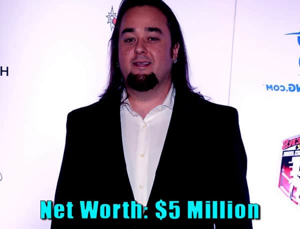 Image of Pawn Stars cast Chumlee net worth is $5 million