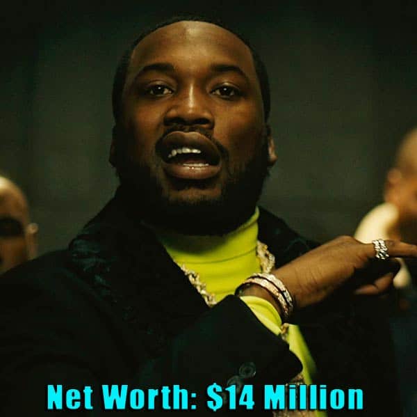 Image of Singer, Meek Mill net worth is $14 million