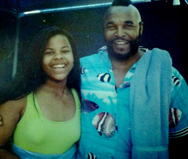Image of Mr. T with his daughter Erika