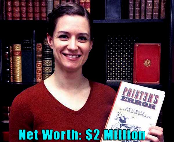 Image of Author, Rebecca Romney nettovarallisuus on $2 miljoonaa