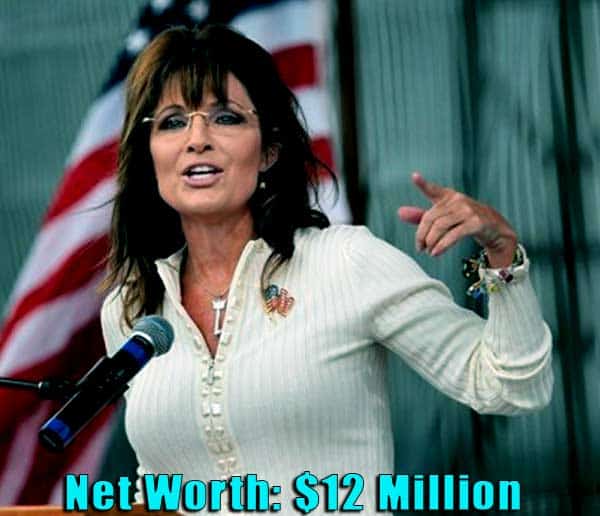 Image of Journalist, Sarah Palin net worth is $12 million