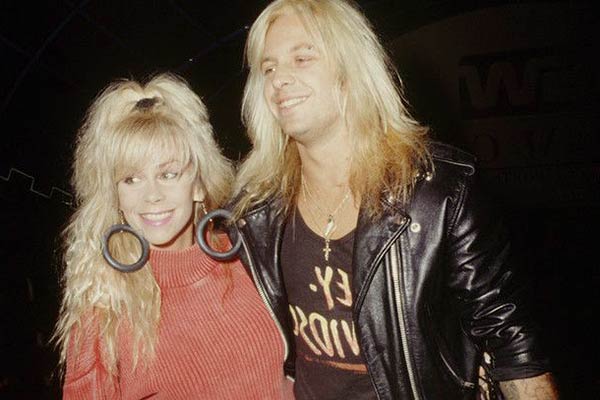 Image of Vince Neil with his ex-wife Sharise Ruddell