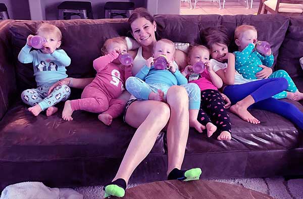 Image of Danielle Busby with her kids