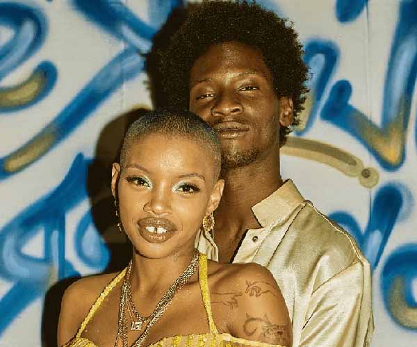 Image of Slick Wood with her boyfriend Adonis Bosso