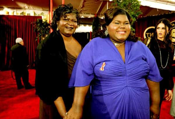 Image of Gabourey Sidibe with her mother Alice Ridley