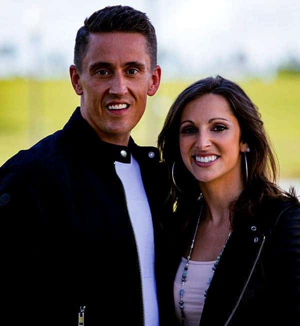 Image of Nathan Morris with his wife Rachel Morris.