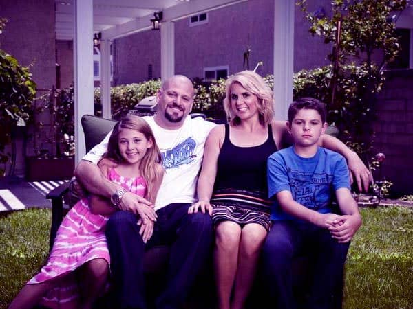 Image of Brandi Passante with her husband Jarrod Schulz and with their kids Camren Schulz (son), Payton Schulz (daughter)
