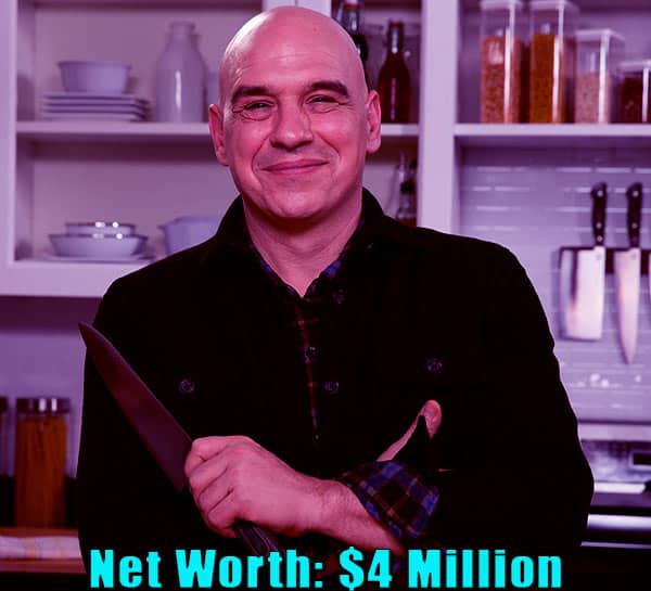 Image of American chef, Michael Symon net worth is $4 million