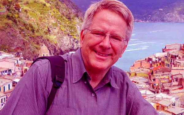Image of American travel writer, Rick Steves is not a gay