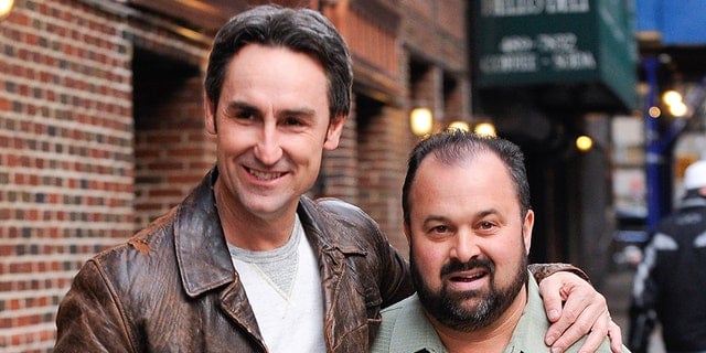 American Pickers cast Mike Wolfe and frank fritz